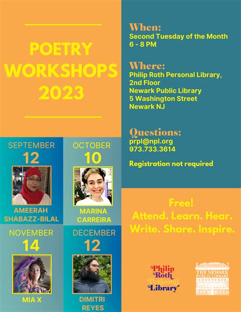 Poetry Workshops - Newark Public Library