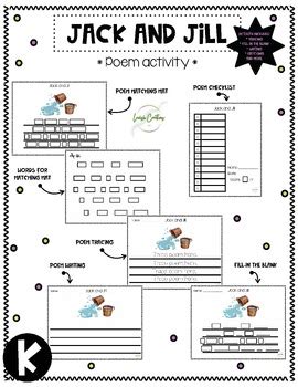 Jack and Jill Poem Activity by Lavish Creations | TPT