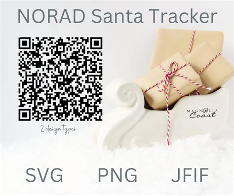 QR Code Santa Tracker SVG PNG Jfif Norad Santa Tracker Christmas - Etsy