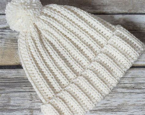 Easy Breezy Ribbed Beanie Crochet Pattern PDF Digital Download Crochet ...