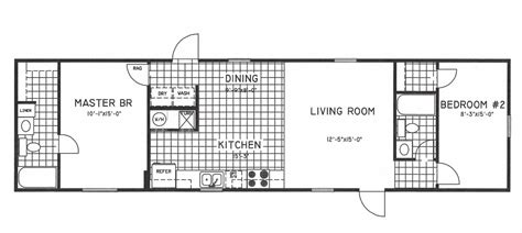 2 Bedroom Floor Plans | Modular and Manufactured Homes Archives - Hawks Homes