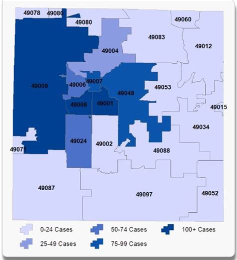 Kalamazoo County Covid-19 Cases by Zip Code