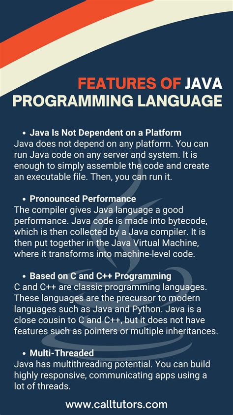 Features Of Java Programming Language : r/StatisticsZone