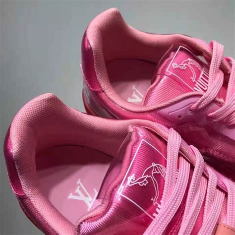 Louis Vuitton LV Unisex LV Trainer Sneaker Pink Monogram Mix of ...