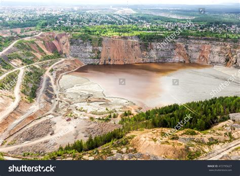 Environmental Pollution Problems Open Pit Mining Stock Photo 472795627 ...