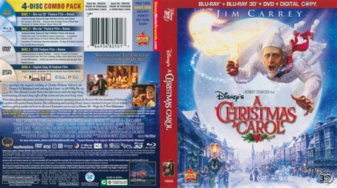 A Christmas Carol 3D Blu-Ray DVD Cover (2009)