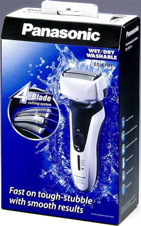 Panasonic ES-RF31 4 Blade Electric Shaver Wet & Dry with Flexible ...