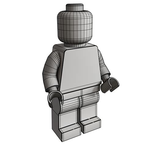 Lego Minifigure 3D model rigged | CGTrader