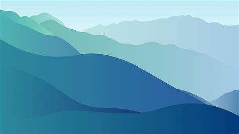 Artistic, Mountain, Minimalist, Blue, HD wallpaper | Peakpx