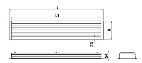 Halton SLN, linear slot diffuser for supply installations