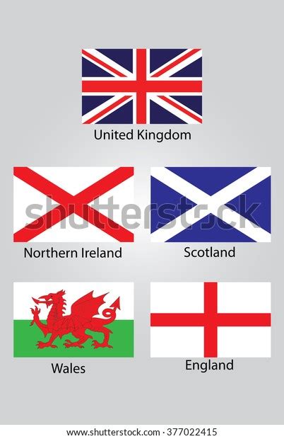 Die Flaggen von British Northern Ireland: Stock-Vektorgrafik ...