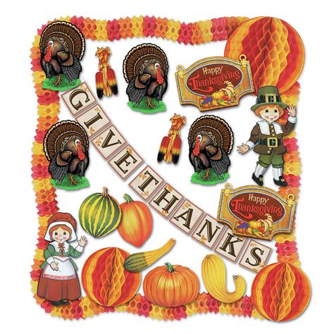 Beistle Thanksgiving Decor/Fall Decor/Thanksgiving Decorating Kit