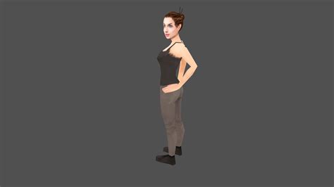 PSX GRAPHICS | Low Poly Woman | Free Download - Download Free 3D model ...