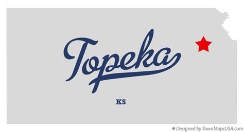 Map of Topeka, KS, Kansas