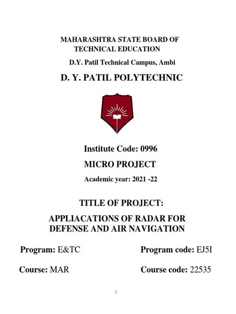 Applications of RADAR | PDF | Radar | Electromagnetic Radiation