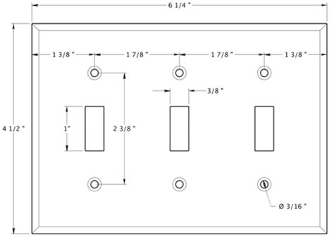 Triple Light Switch Plate, Deltana SWP4763 | Switch plates, Light ...