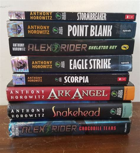 LOT of 8 ALEX RIDER SERIES BOOKS by ANTHONY HOROWITZ Fiction YA Summer ...