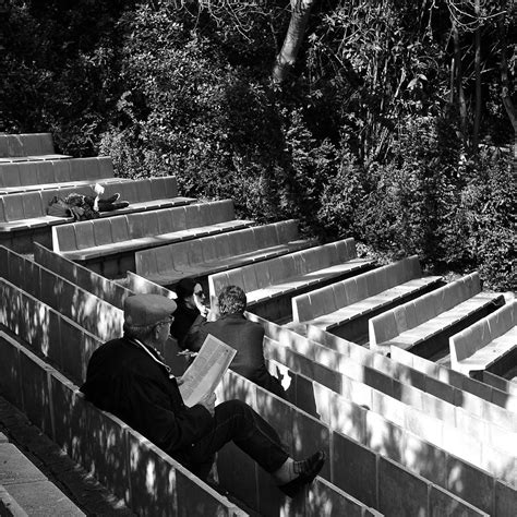 Two people reading, Two people talking | Gulbenkian garden, … | Flickr
