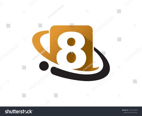 Number 8 Logo Symbol Template Design Stock Vector (Royalty Free ...