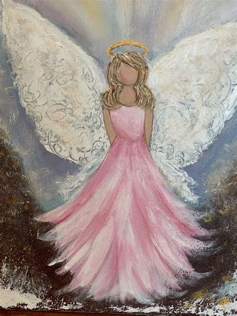 Pin by Piper girl on painting ideas | Angel painting, Angel art, Angel artwork