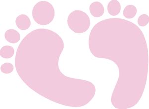 Baby Feet Pink Clip Art at Clker.com - vector clip art online, royalty ...