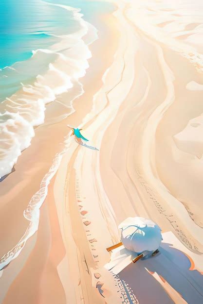 Premium Photo | Cartoon paradise beautiful beach adventures