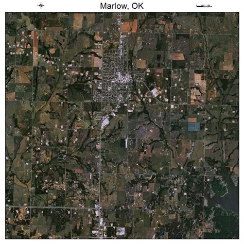 Aerial Photography Map of Marlow, OK Oklahoma