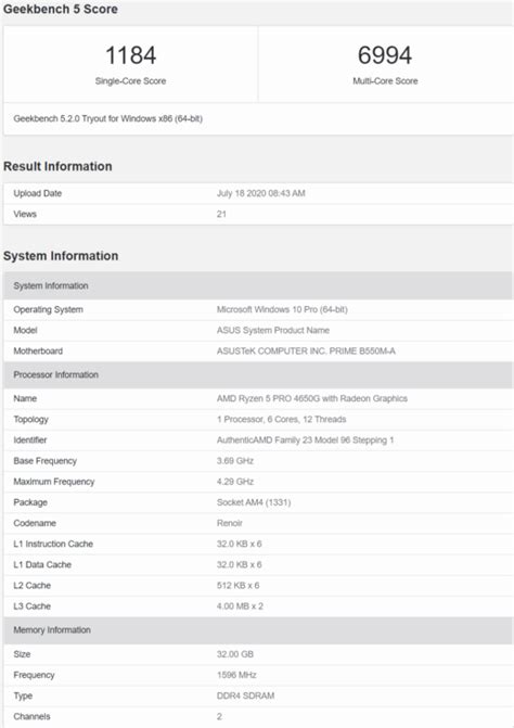 AMD Ryzen 5 PRO 4650G 6 Core & Ryzen 3 PRO 4350G 4 Core Renoir APU Benchmarks Leak Out - Task Boot