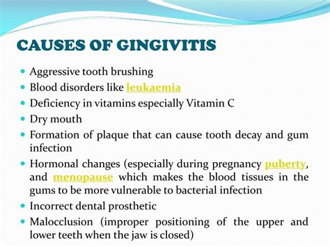 PPT - Gingivitis (Mild Gum Disease) PowerPoint Presentation - ID:7464288