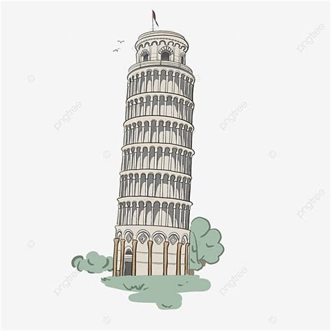 The Leaning Tower Of Pisa Clipart