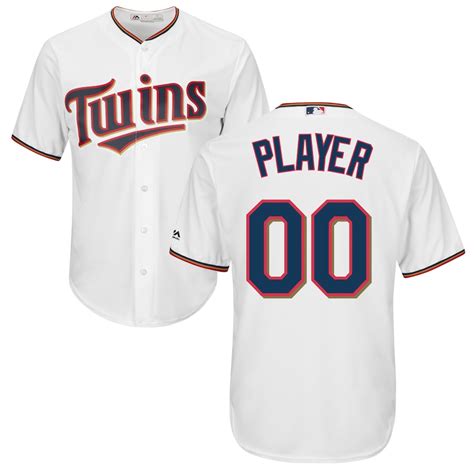 Men's Minnesota Twins Majestic White Cool Base Custom Jersey