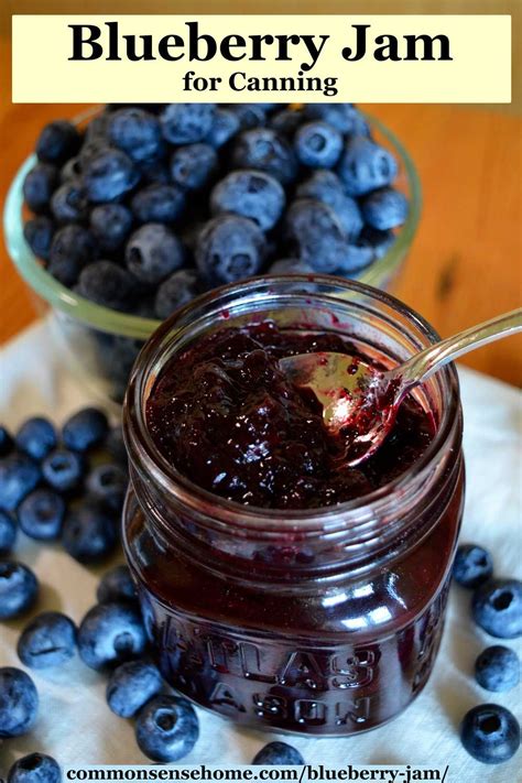 Blueberry Jam - Low Sugar | Recipe | Blueberry jam, Canning recipes easy, Blueberry