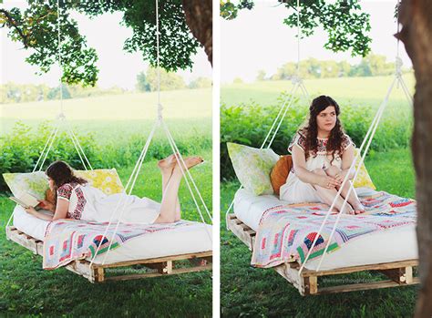 DIY Pallet Swing Bed - The Merrythought