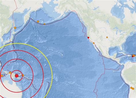 Powerful 7.6 Earthquake Rocks Pacific; No Pacific-Wide Tsunami Expected