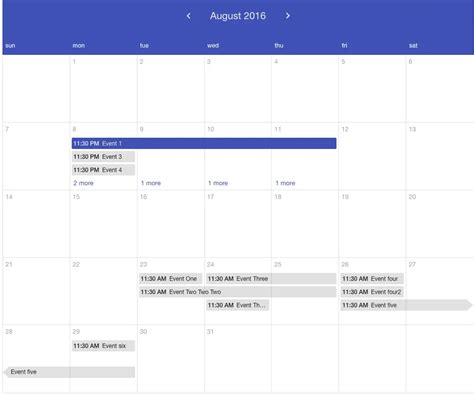 Angular Material Calendar Component | Angular Script