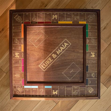 Bespoke Luxury Wooden Monopoly Board | Etsy