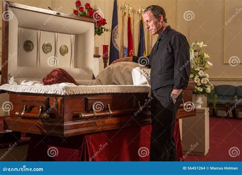 Open casket viewing stock photo. Image of funeral, dying - 56451264