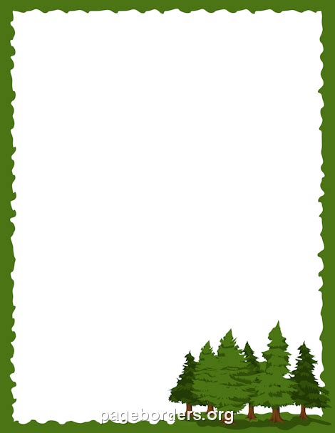 Pine Tree Page Border