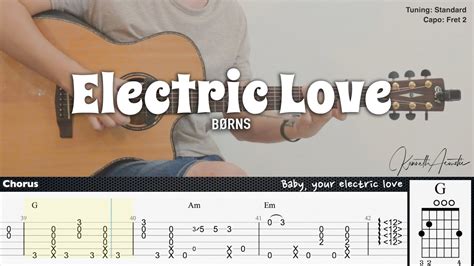 Electric Love - BØRNS | Fingerstyle Guitar | TAB + Chords + Lyrics - YouTube