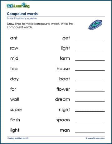 Compound Words Worksheet