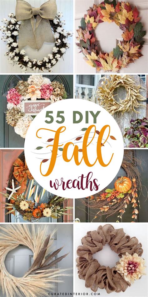 55 DIY Fall Wreaths that are Easy and Inexpensive to Make