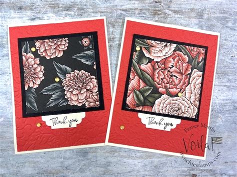 Favored Flowers Designer Paper with Pretty Flower Embossing Folder - Frenchie Stamps