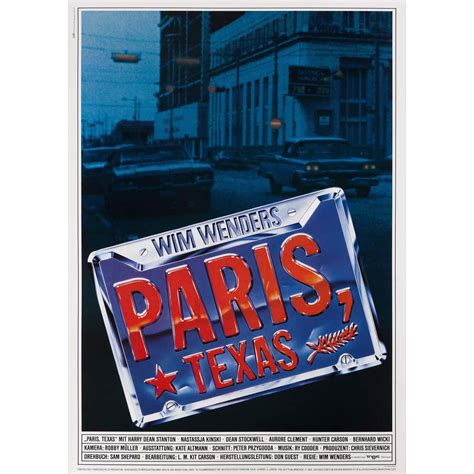 "Paris Texas" Original German Movie Poster For Sale at 1stDibs