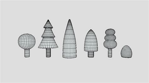 ArtStation - Low Poly Cartoon Tree Toys | Resources