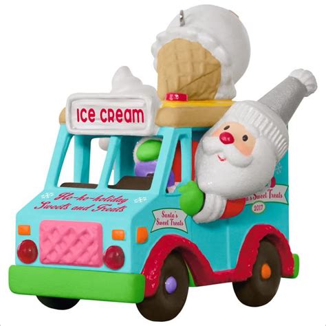 2017 Santa's Sweet Surprise Ice Cream Truck *Magic Hallmark Keepsake Ornament QGO1625