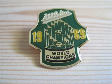 Vintage Oakland A's 1989 World Series Champions - Etsy