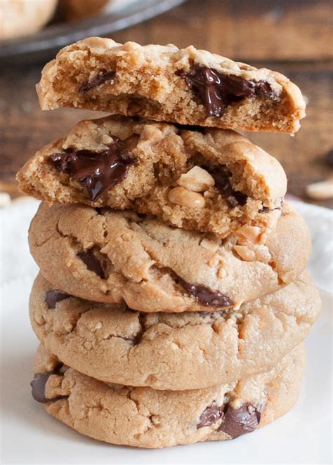 Soft and Chewy Peanut Butter Chocolate Chip Cookies