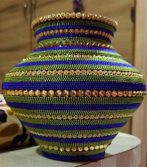 Pin by Shrujana Arts on pots in 2021 | Pottery painting designs, Kalash ...