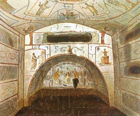 Catacombe Rome early christian pictures | Medieval art and history | Kunst, Malerei und Wandmalerei