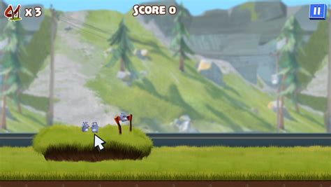 🕹️ Play Grizzy Lemmings Launch Game: Free Online HTML5 Grizzy & the ...